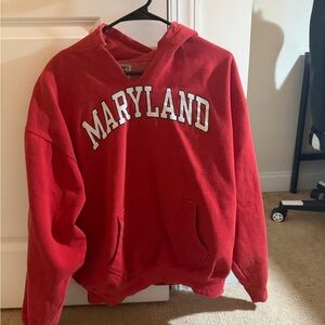 Men’s Red Maryland hoodie size xl
